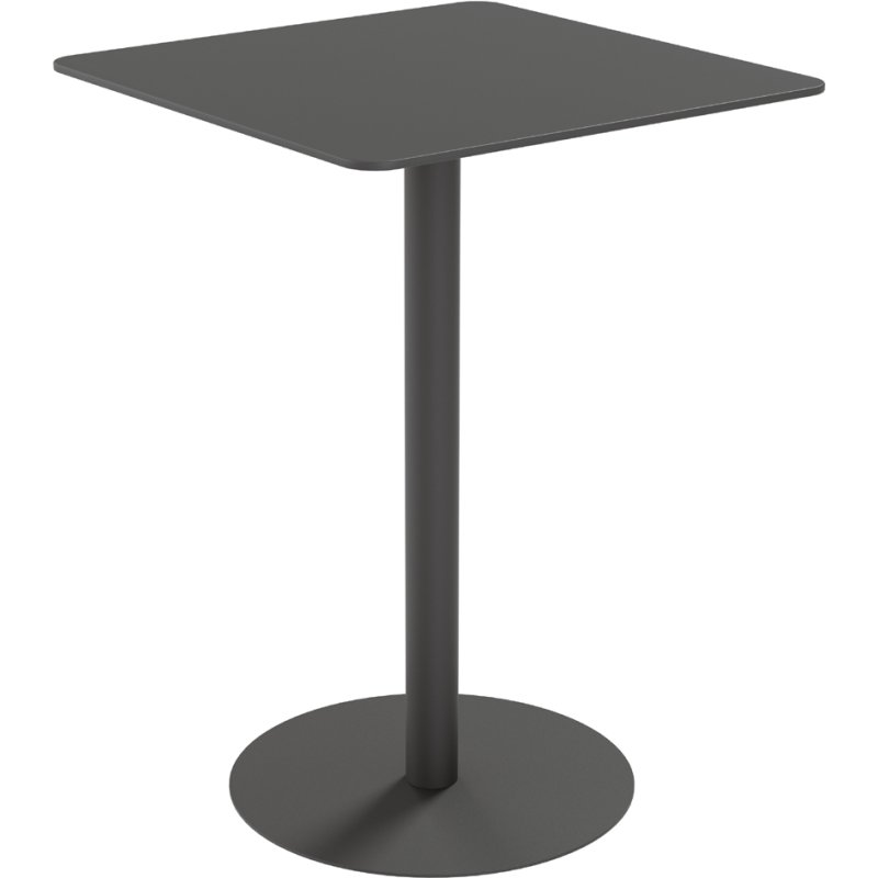 PAPERFLOW table haute KRUISTAFELTJE, 600×600 mm, gris, 1100 mm de haut